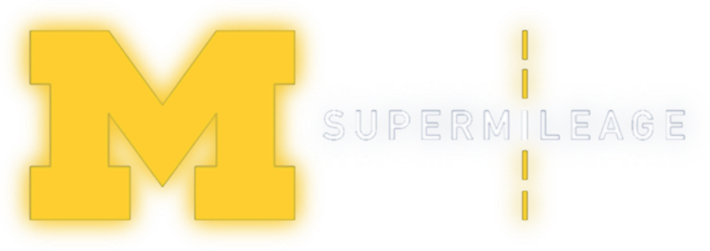 University of Michigan Supermileage Neon Logo